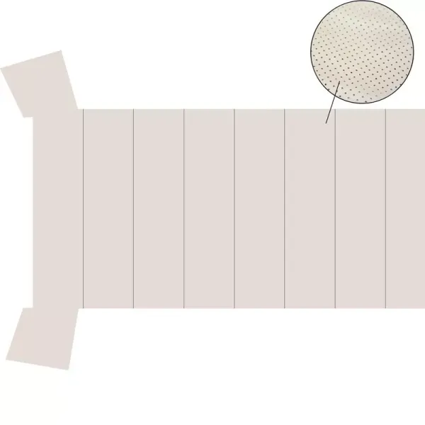 Kunstleder Vinyl weiss perforiert