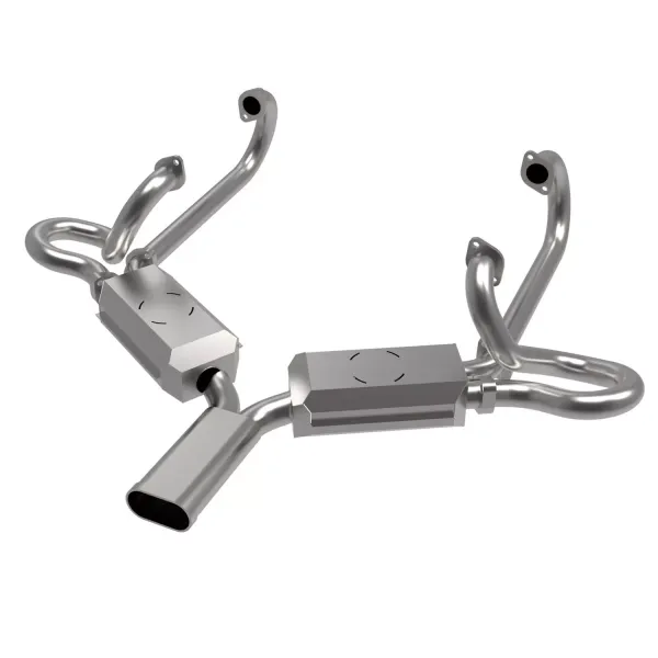 Edelstahl Sportauspuff für 25/30PS Motor