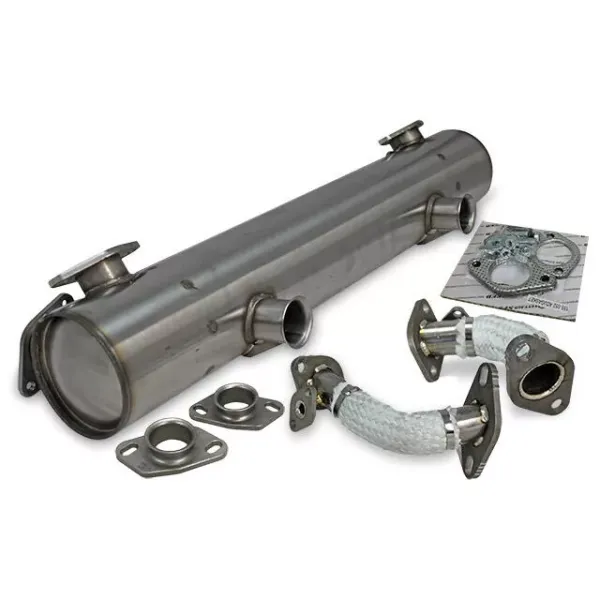 Auspuff 'Vintage Speed Classic Look' mit Vorheizung / Edelstahl