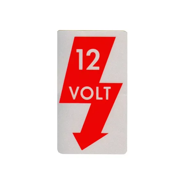 Aufkleber 12V Bordspannung VW Käfer u.a.
