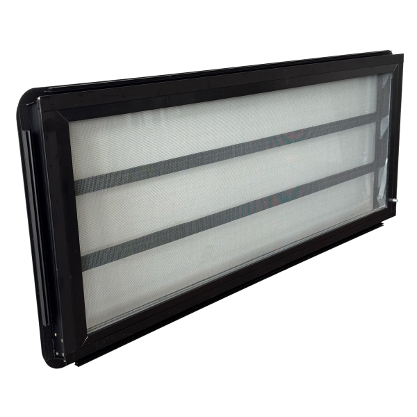 Lamellenfenster Westfalia - Knopf rechts - Bus T3 Camper - Schwarz