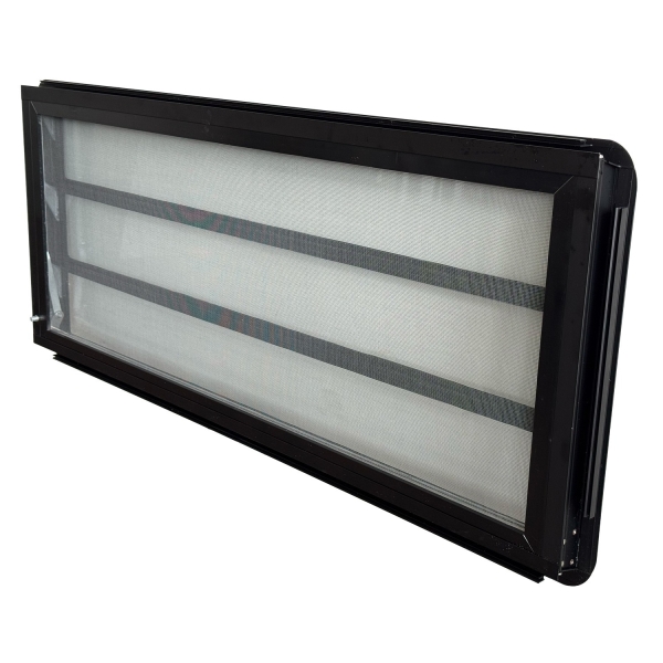 Lamellenfenster Westfalia - Knopf links - Bus T3 Camper - Schwarz