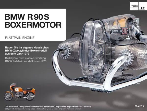 BMW R 90 S Boxermotor - Bausatz für ein Funktionsmodell BMW R 90 S Boxermotor - Bausatz für ein Funktionsmodell