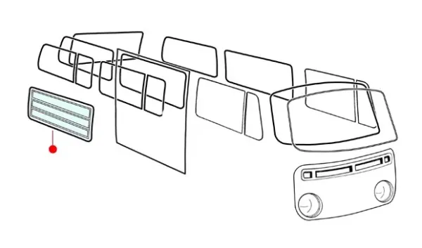 Lamellenfenster Dichtung Westfalia - Bus T2 Camper - 231 069 413