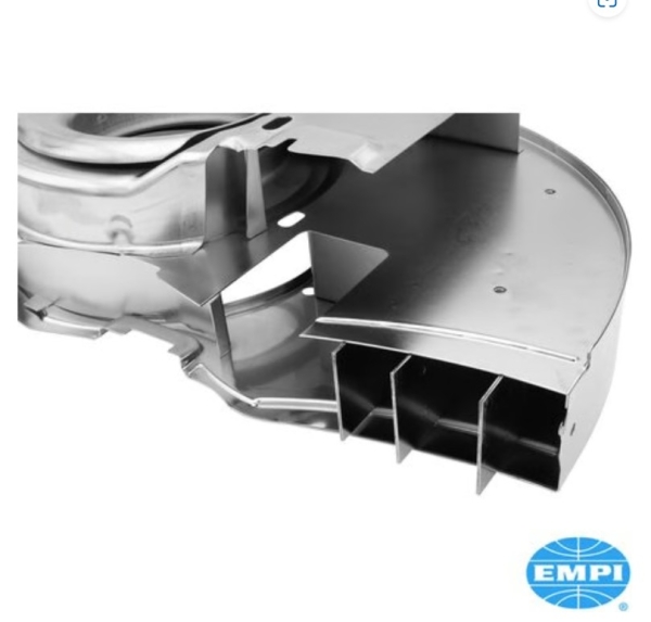 Kühlgebläsegehäuse Chrom o. Heizöffnung - EMPI - 36 PS Style - VW Typ1-Motor