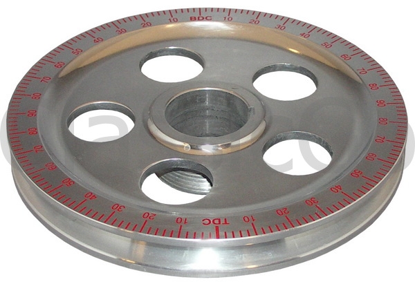 Riemenscheibe KW Alu gelocht - rote Skala - Ø 170mm - Serie - 113 105 251G