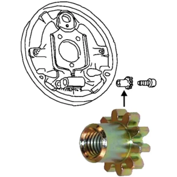Bremsbacken Einstellmutter - Käfer u.a. - ab 08/60 - 113 609 205A