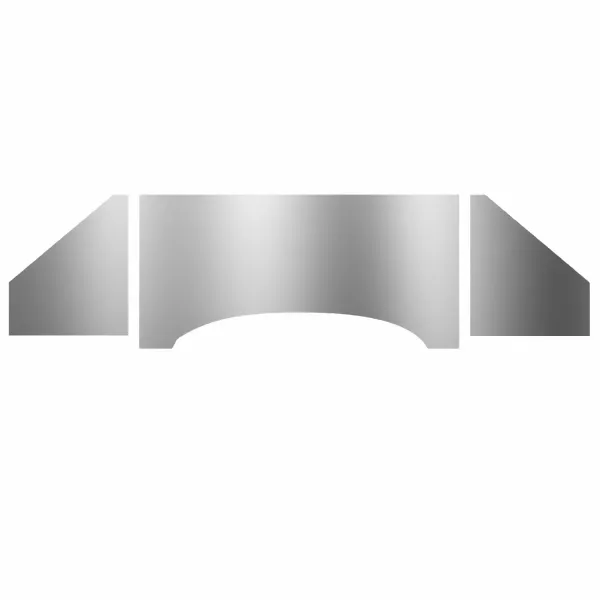 Rückwandsatz Motorraum - Edelstahl - Käfer u.a. - 3-teilig