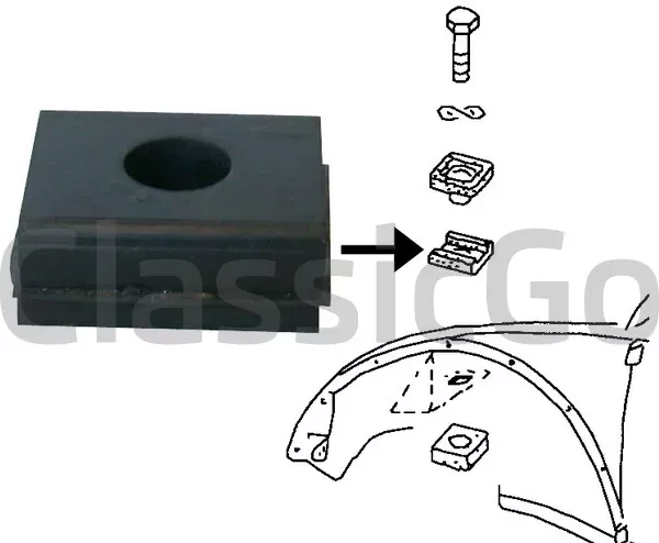 Gummilager Aufbaumontage VW Käfer u.a. Gummilager Aufbaumontage VW Käfer u.a.