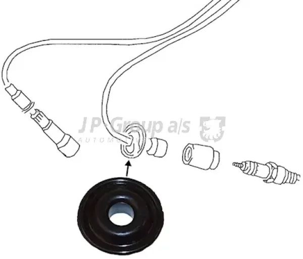 Gummiabdichtung Zündkerzenstecker - Käfer u.a. - 111 905 449A