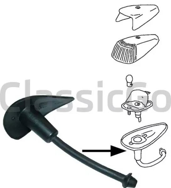 Gummiunterlage Blinker vorne VW Käfer Gummiunterlage Blinker vorne VW Käfer
