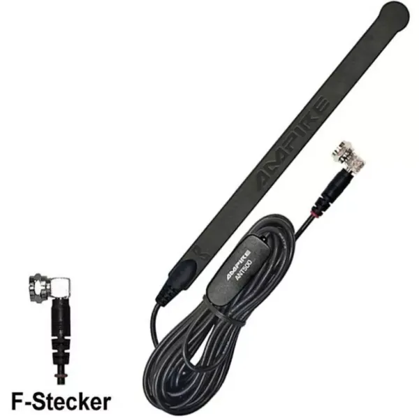 DAB+/DVB-T2 Aktiv-Antenne mit 20dB Verstärkung - F-Stecker DAB+/DVB-T2 Aktiv-Antenne mit 20dB Verstärkung - F-Stecker