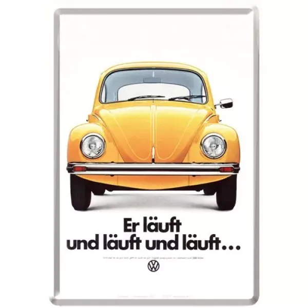 VW Blechpostkarte