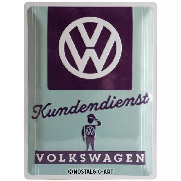 VW Blechschild