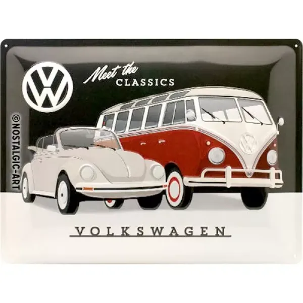 VW Blechschild