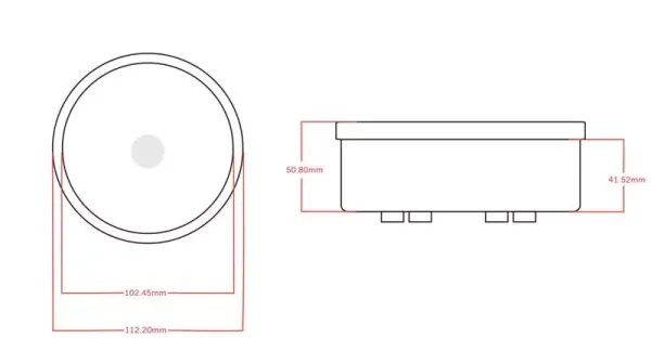 Kombiinstrument - Ø112mm - für US Vintage Speedster - Ersatz