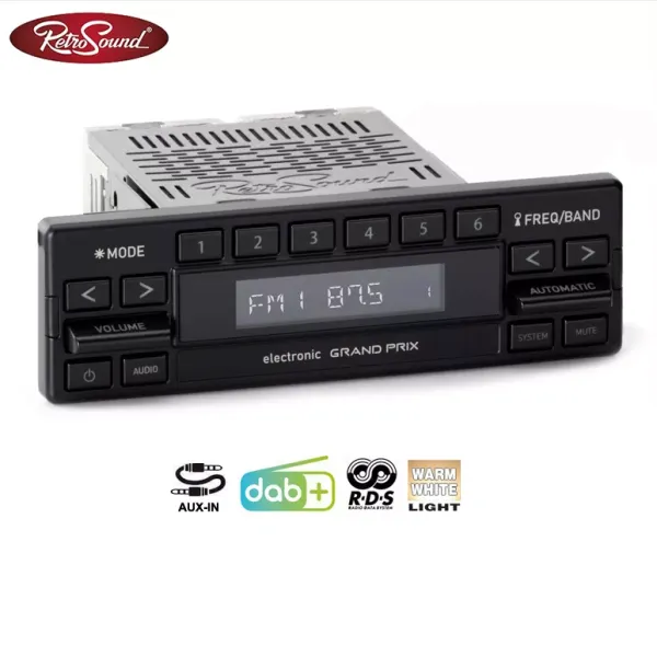Autoradio - Motor-1-DAB - Design 'GRAND PRIX' - DAB+ RDS Aux