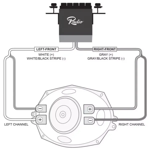 RS - Lautprecher - 2in1 - 100W m. Käfer Adapter - 08/57-12/85 - Stereo für Serienoptik