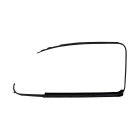 Türzierrahmen + Dichtung schwarz - Käfer 08/64- links / Deutsch