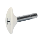 Hebel für Heizungsregulierung weiß - Käfer 04/50-09/52