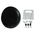 Reserverad Halter m. Bezug Schwarz - Bus T1 + Bus T2  - 5x205 - 5x112
