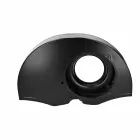 Kühlgebläsegehäuse schwarz ohne Warmluftauslaß mit Ölkühlergehäuse