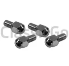 Kugelbundradschrauben verchromt 4er Satz M14x1.5mm