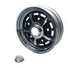 Sprintstar Felge - Chrom/schwarz - 5x205 - 4,5x15 - ET+25 - für Käfer, Karmann u.a.