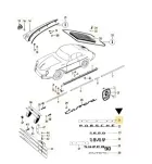 Schriftzug Federklammer - passend für Porsche 356