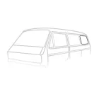 Hintere Seitenscheibendichtung 'Deluxe' - Bus 05/79-08/92 L/R (Kunststoff Zierrahmen)