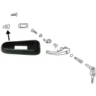 Unterlage Türgriff vorn - Käfer Typ 3 u.a. - 8/67-7/79 - 111 837 209B