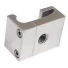 Spiegelhalterung - Billet Style - poliertes Aluminium für den Scheibenrahmen