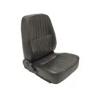 Vordersitz rechts mit schwarzem Vinyl bezogen - VW Käfer ab 08/66