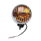 Nebelscheinwerfer Gelb - Chromring m. Gitter - 12V 60W - Stück