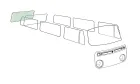 Heckscheibe heizbar - Grün - Bus T2 - 211 845 495B G